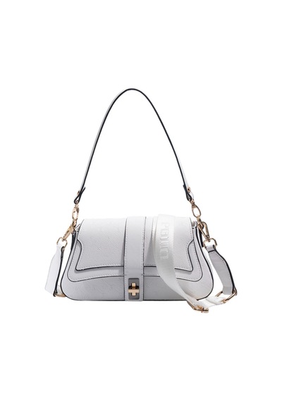 Silver Polo Sp1177 Kadın Omuz Çantası Logolu Beyaz-beyaz