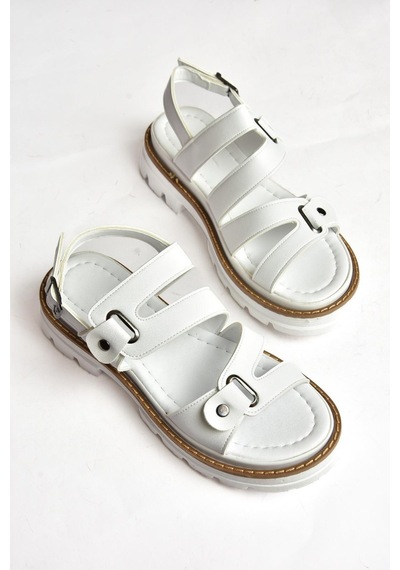 Fox Shoes S996075509 Beyaz Kadın Sandalet Beyaz