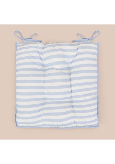 Soft Nautical Fun Sandalye Minderi - Ekru / Mavi - 43x43 Cm Çok Renkli