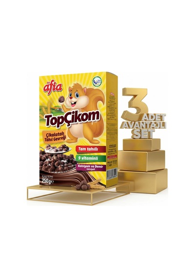 Afia Topçikom Çiko Tahıl Gevreği 3x250 Gr