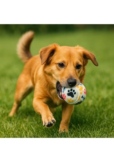 Busstier 3'lü Köpek Oyuncak Top Seti, Yumuşak Kauçuk Tenis Topu, Küçük Ve Orta Irk Köpekler İçin Dayanıklı O