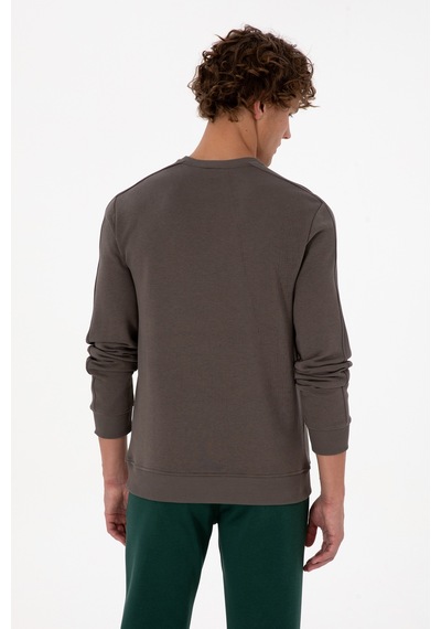 U.S. Polo Assn. Erkek Regular Fit Bisiklet Yaka Vizon Sweatshirt 50315598-VR052 U.S. Polo Assn. Erkek Regular Fit Bisiklet Yaka Vizon Sweatshirt 50315598-VR052