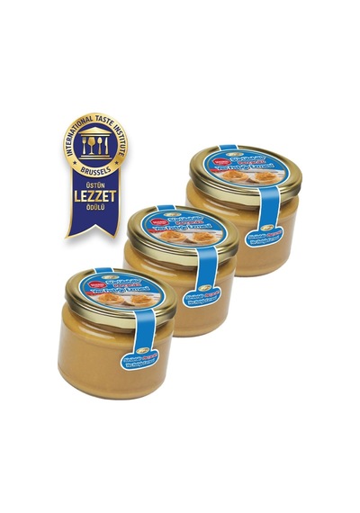 Tuğba Kuruyemiş Fıstık Ezmesi Sürülebilir Parçacıklı 300 Gr Şekersiz 3 Lü