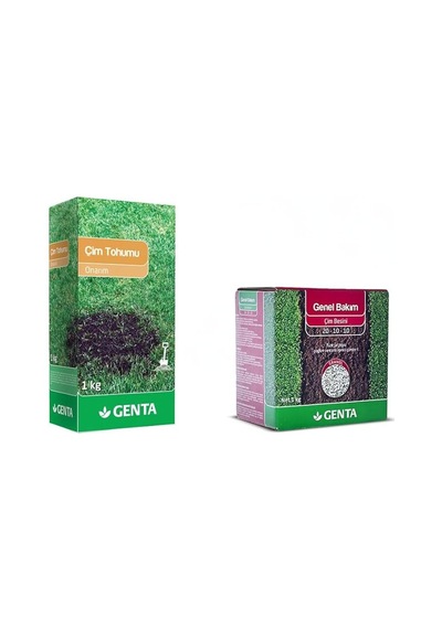 Ayrex Genta Onarım Çim Tohumu 1 Kg - Genel Bakım Çim Gübresi 1 Kg - Çim Onarım Paketi 0,250