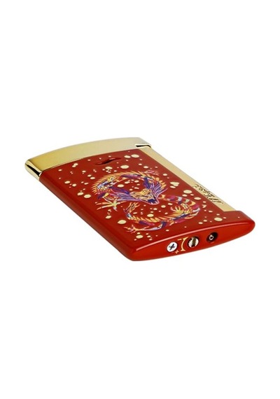 S.t. Dupont Slim 7 Burgundy Dragon Gold Puro Çakmağı 27776