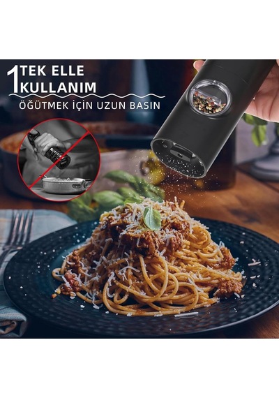 Mioji Sg2 600mah Şarj Üniteli Işıklı Tuz Karabiber Değirmeni Genel