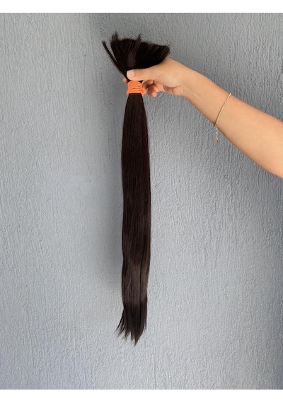 Sentetik - Gerçek Karşım İnsan Saçı 60cm 190 Gram