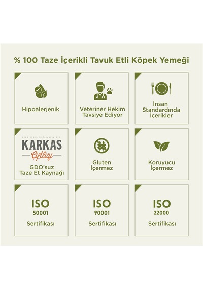 Kito Kuzu Etli Mini Irk Yetişkin Köpek Maması 2500 G + Kito Fresh Tavuk Etli Köpek Yemeği 6'lı