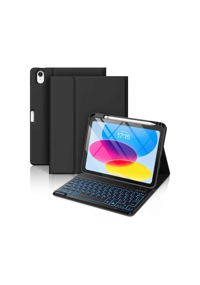 Apple Uyumlu iPad Air 11 4/5/6 Nesil M2/m3 2025 Klavyeli Tablet Kılıfı Klavye + Stand