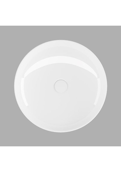 Lucco Lucente 43 CM Tezgah Üstü Oval Lavabo Beyaz