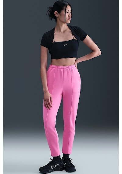 Nike Sportswear Chill Terry High Rise Jogger Kadın Yüksek Bel Slim Fit Eşofman Altı Pembe Pembe