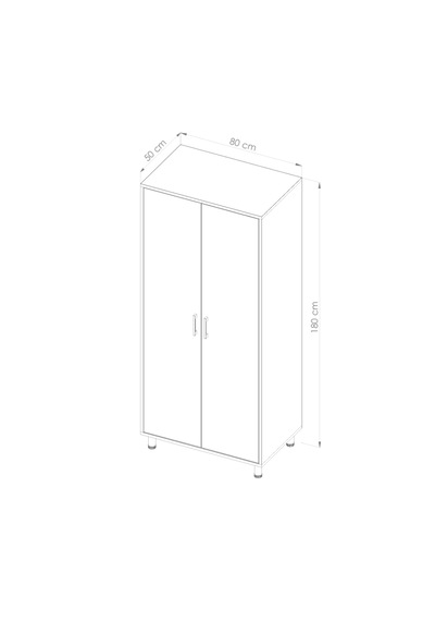Çok Amaçlı 2 Kapılı Banyo Dolabı Beyaz