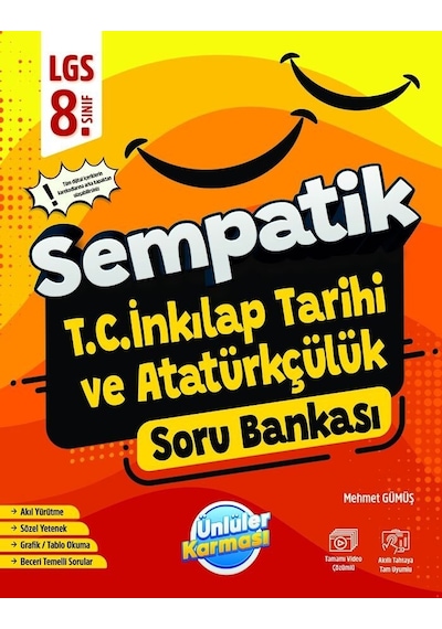 Ünlüler Karması 8.sınıf Lgs Sempatik İnkılap Tarihi Soru Bankası