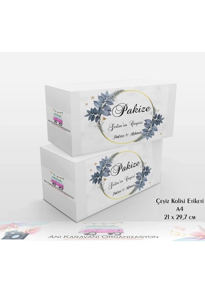 Çeyiz Kolisi Etiketi - Çk26 A5 - 14,8x21 Cm.