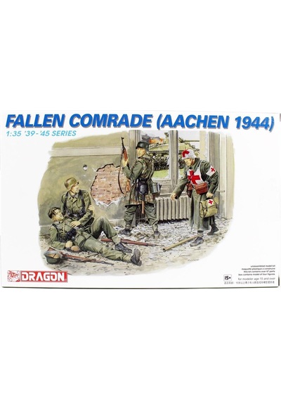 Dragon 6119 1/35 Ölçek, Yere Düşmüş Yoldaş Ve Asker Figürleri Aachen1944 , Plastik Model Kiti-57350