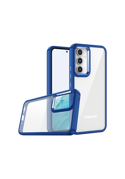 More TR Galaxy A04S Kılıf Zore Flora Kapak - lacivert