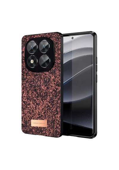 Özel Onegif Xiaomi Redmi Note 14 Pro 5g Bright Simli Kapak - Derin Mor
