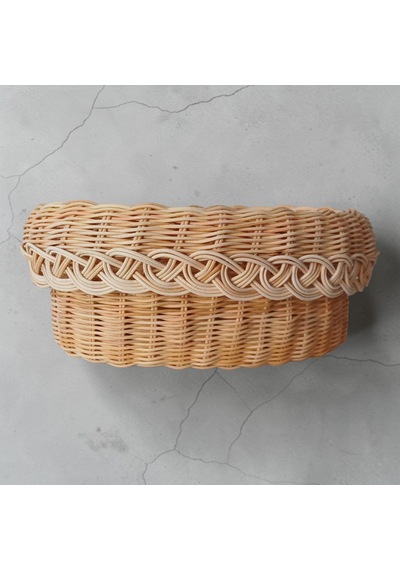 Handanrattan Ahşap Tabanlı El Örgüsü Rattan Düzenleyici Sepet - Oval Dekoratif Organizer Acı Kahve - Hasır Kahve Handanrattan Ahşap Tabanlı El Örgüsü Rattan Düzenleyici Sepet - Oval Dekoratif Organizer Acı Kahve - Hasır Kahve