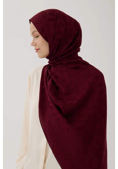 Valentino Orlandi Logo Serisi Monogram Şal - 06244 Kırmızı