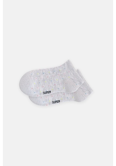 Suwen Dots Sneaker Çorap Sc1560050 Gri