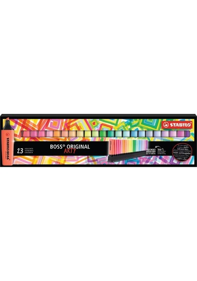 Stabilo Fosforlu Kalem Boss Orıgınal Arty 23 Lü Set 7023-01-5-20 Çok Renkli