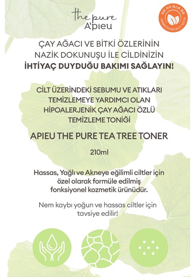 Missha Yağlanma Eğilimli Ciltler İçin Çay Ağacı Özü İçerikli Arındırıcı Tonik 210 ML
