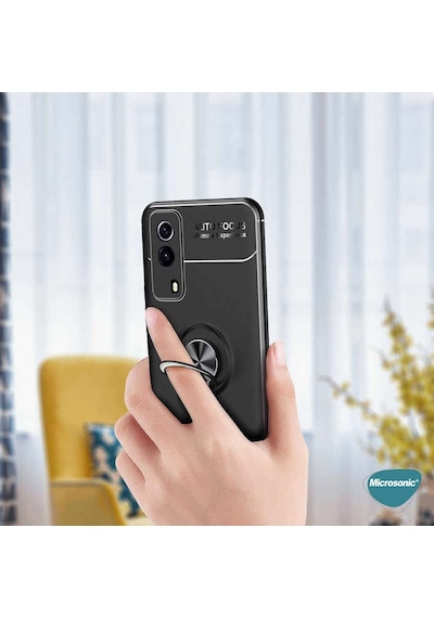 Microsonic Vivo Y51A Kılıf Kickstand Ring Holder
