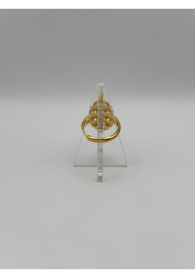 Arnes Jewelry Çelik 22 Ayar Altın Kaplama Ayarlanabilir Yüzük Ar506nes Gold