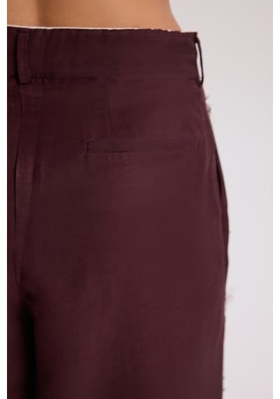 Mai Collection Mai Studios Co. Nagmetah Sırt Pencereli Bordo Yelek Pantolon Takım Bordo