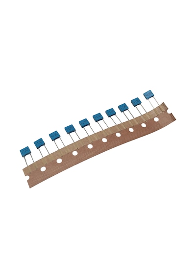 10 Adet 100nf 0.1uf 63v U1j63 5mm Mavi Kutupsuz Polyester Kondansatör 2x6x7mm