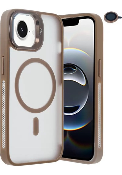 Joko Apple İphone 16e Flet Lens Magsafe Kapak - Gold Altın