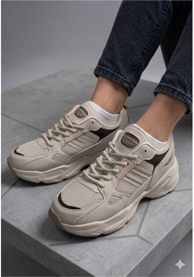 Mcdark Kadın Vizon Sararmaz Taban Sneaker Ayakkabı