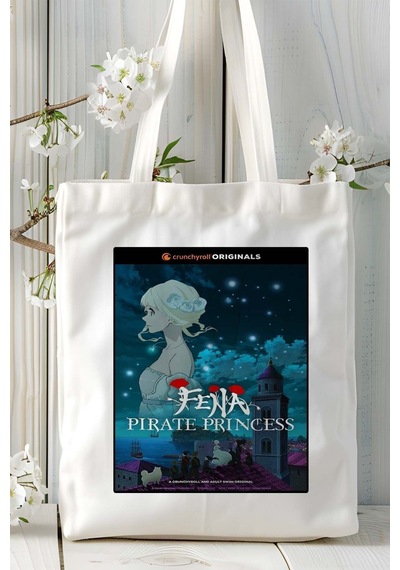 Art Hediye Fena: Pirate Princess Kaizoku Oujo Baskılı Bez Omuz Çantası Kişiye Özel Model 2 Çok Renkli