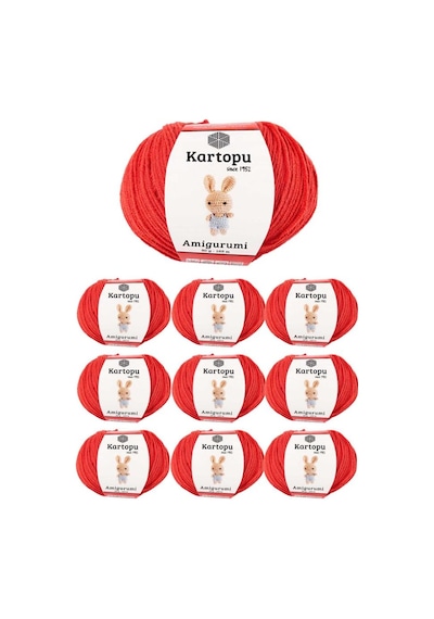 10 Adet Amigurumi El Örgü İpi 50gr 1170