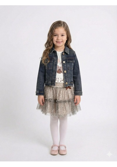 Xo Kids Kız Çocuk Etek Takmı 6-36 Ay 3190 Mavi