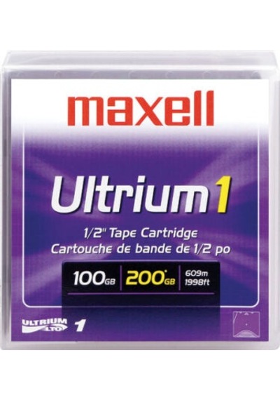 Maxell Lto-1 Ultrium Data Kartuş - 100 Gb / 200 Gb 609m, 12,65mm