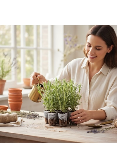 10 Lu Paket Premium Lavanta Fidesi: Paper Pot Teknolojisi İle Maksimum Kök Verimi