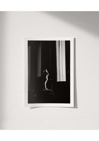 Çerçevesiz Poster Pencere Önünde Düşler