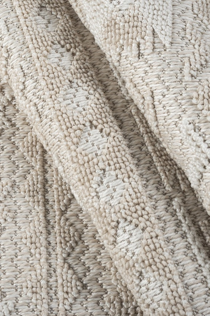 Modern Tasarımlı Jüt Dokuma Loop Sisal Bej Renk Halı Bej