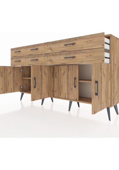 Arges Konsol 3 Raflı 6 Çekmeceli 4 Kapaklı 176x30x99 Çam-çam Atlas Çam - Atlas Çam Arges Konsol 3 Raflı 6 Çekmeceli 4 Kapaklı 176x30x99 Çam-çam Atlas Çam - Atlas Çam