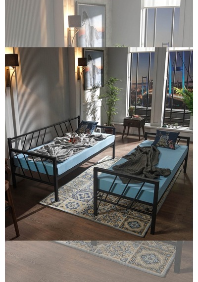Bedliga Glory Yavrulu Daybed Tek-Çift Kişilik Metal Karyola