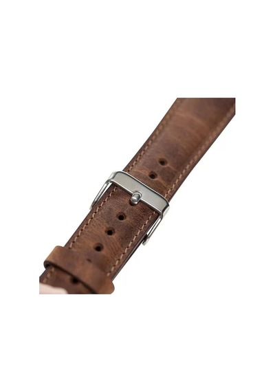 Apple Watch Uyumlu Deri Kordon 42-44-45mm G2 Kahverengi Diğer