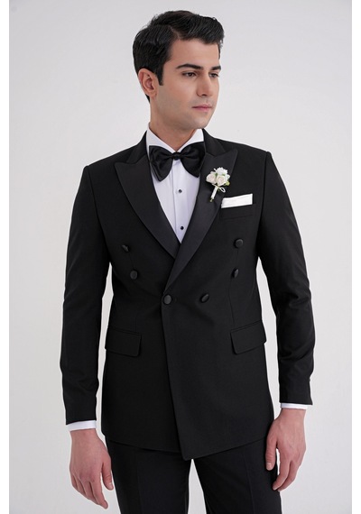 Black 082 Takım Slim Siyah Siyah