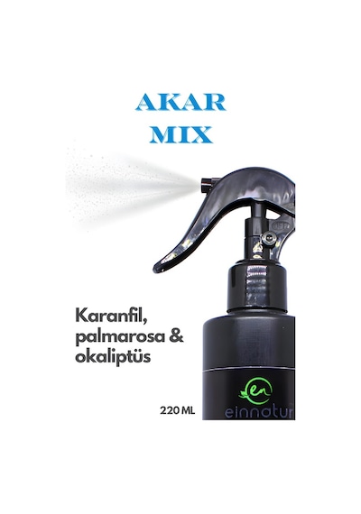 Einnatur Akarmix Aromaterapik Oda Spreyi Uçucu Yağ ve Hidrosol Karışımı 220 ML