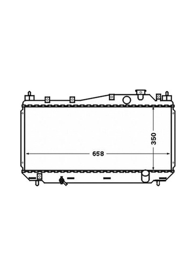 ORIS BHN035016 Radyatör Brazing Civic 01 350X660X16