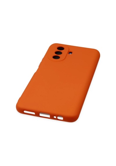 Huawei Nova Y70 Kılıf Nano İçi Kadife Silikon - Turuncu 0.2M-Çok Renkli