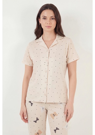 Lela Bayan Pijama Takımı 65770110 Bej