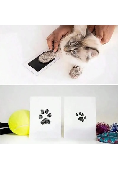 Konyax Kedi Köpek Pati İzi Fotoğraf Çerçevesi Seti