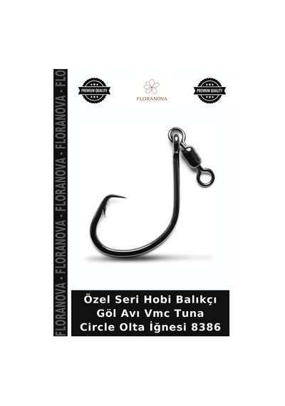 Özel Seri Hobi Balıkçı Göl Avı Vmc Tuna Circle Olta İğnesi 8386 No:10-0 - 3lu