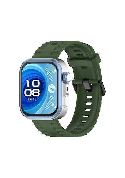 Huawei Watch Fit 4/fit 4 Pro/fit 3 Kordon Silikon Dalga Desen Şerit Kordon 23 Fit/fit2 Uyumlu Değildir